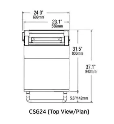 Lang Manufacturing CSG24 Griddle with Platens, Gas