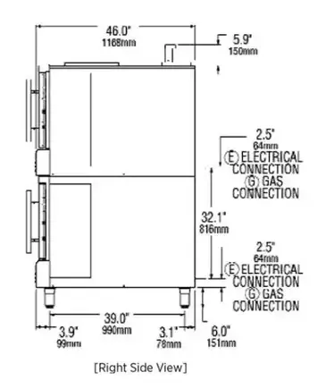 Lang Manufacturing GCOD-AP2 Convection Oven, Gas