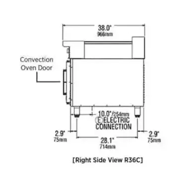 Lang Manufacturing R36C-ATD Range, 36" Heavy Duty, Electric