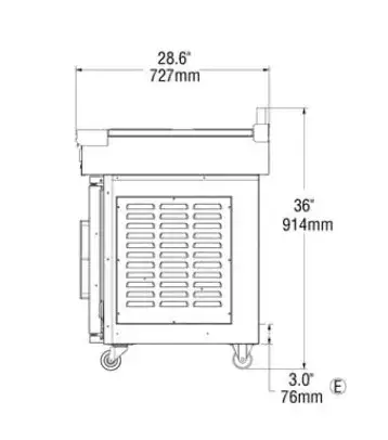 Lang Manufacturing RI30C-APA Induction Range, Floor Model