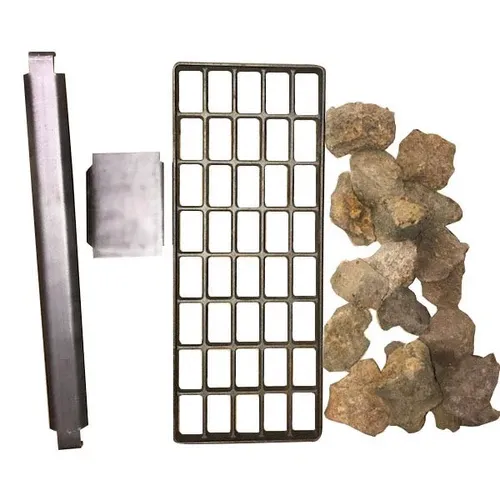 Admiral Craft Admiral Craft Lava Rock Conversion Kit for Gas Charbroiler ECTC-24 – Stainless Steel Grate & Lava Stones Set