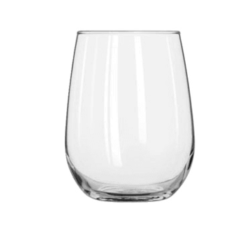 LIBBEY GLASS White Wine Glass, 17 oz., Stemless, (12/Case), Libbey 221