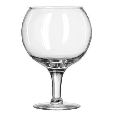 LIBBEY GLASS Schooner Glass, 53 oz, Super, Fish bowl, Super stems, (6/Case), Libbey 3407