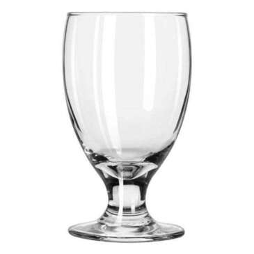 LIBBEY GLASS Banquet Goblet Glass, 10-1/2 oz., Safedge Rim and Foot Guarantee, Embassy, (24/Case) Libbey 3712