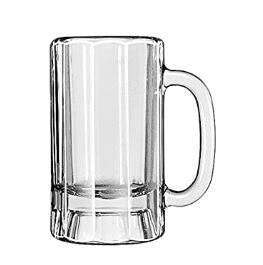 LIBBEY GLASS Mug, 14 oz., Paneled, (12/Case), Libbey 5018