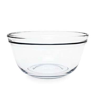 LIBRA WHOLESALE INC. Mixing Bowl, 2.5 Qt, Glass, Round, (6/Case) Libra Inc 195-81575LIB