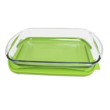 LIBRA WHOLESALE INC. Baking Dish, 3 Qt, Glass, Green Lid, (3/Case) Libra Inc 195-91818LIB