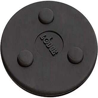 LODGE MFG. Round Magnetic Silicone Trivet, Black, Silicone, Lodge MFG ASLMT41