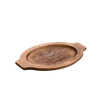 LODGE MFG. Grip Style Underliner,  13-1/2" x 9-1/4" x 3/4", Walnut, Wood, Oval, Lodge MFG UGOH