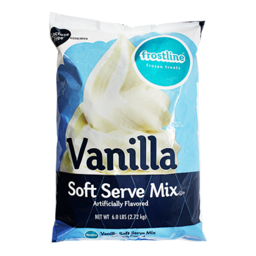 Karat Soft Serve Mix, 6 Lb, Vanilla, (6/Case), Frostline Frozen Treats P7700