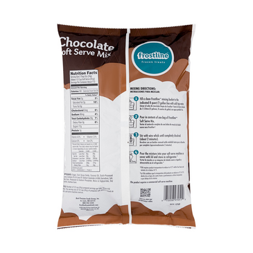 Soft Serve Mix, 6 Lb Chocolate, (6/Case), Frostline Frozen Treats P7701