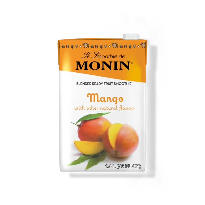 HOUSTONS / LIBBEY Mango Fruit Smoothie Mix, 46 Oz, (6/Case), Monin M-EG032B