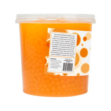 Mango Popping Pearls, 7lbs, Orange, Tea Zone B2051