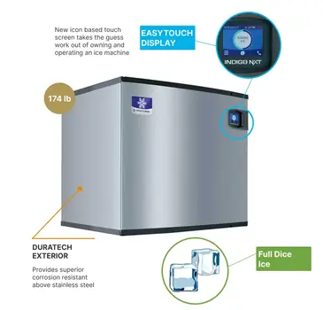 Manitowoc IDF1400C Ice Maker, Cube-Style