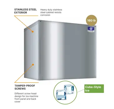 Manitowoc IDT0450AP Ice Maker, Cube-Style