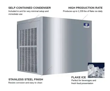 Manitowoc RFF1300W Ice Maker, Flake-Style