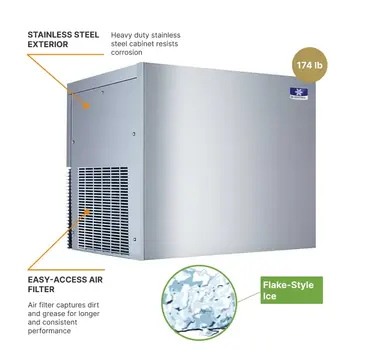 Manitowoc RFP0320A Ice Maker, Flake-Style