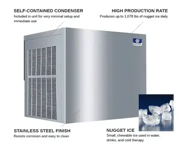 Manitowoc RNF1100A Ice Maker, Nugget-Style