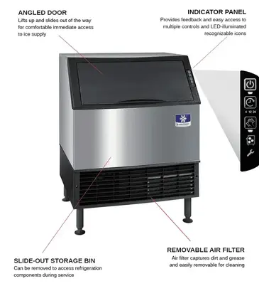 Manitowoc UDF0310W Ice Maker With Bin, Cube-Style