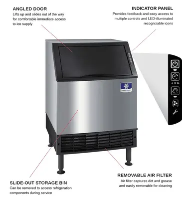 Manitowoc UYF0190A Ice Maker With Bin, Cube-Style