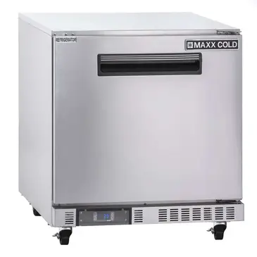 Maxx Cold MXCR27U-FBHC Refrigerator, Undercounter, Reach-In