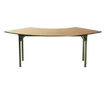 Maywood Furniture DLORIG10830CR6 Folding Table, Serpentine/Crescent