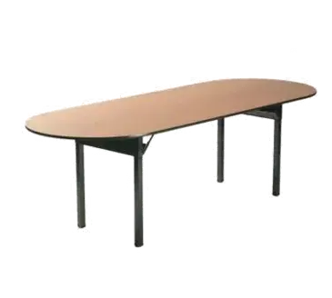 Maywood Furniture DLORIG6072RACE Folding Table, Oval