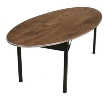 Maywood Furniture DPORIG4884OVAL Folding Table, Oval