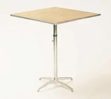 Maywood Furniture MP24SQPEDADJ Table, Indoor, Adjustable Height