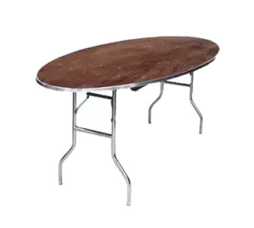 Maywood Furniture MP4296OVAL Folding Table, Oval