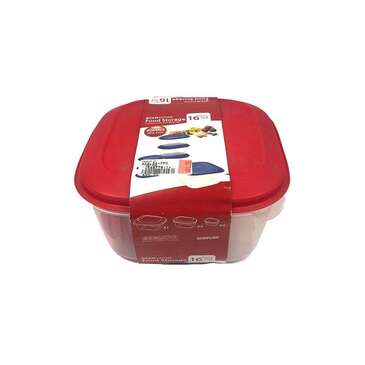 MAZEL Container, 16 pack, Red, Plastic, Storage, Mazel 34-790