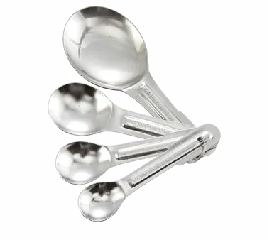 Winco Winco Measuring Spoons, 4 Pc, Stainless Steel, Winco MSP-4P