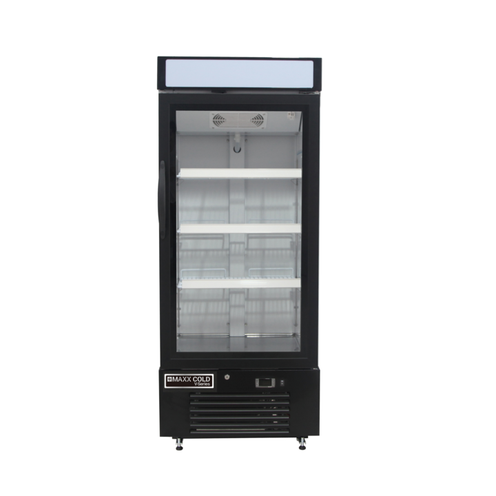 Merchandiser Freezer, 12 Cubic Ft, Steel, Maxximum MVMF12B