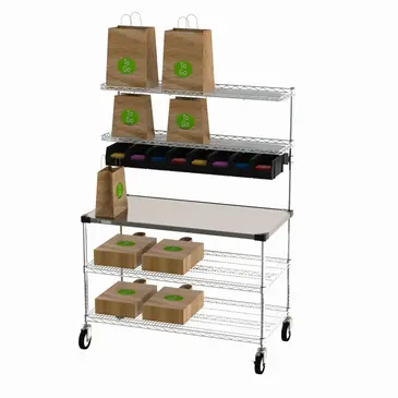 Metro CR2448DSS Shelving Unit, To-Go & Delivery Staging
