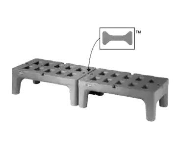 Metro HP2230PDMB Dunnage Rack, Louvered Slotted