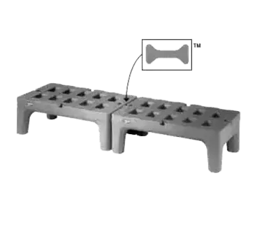 Metro HP2236PDMB Dunnage Rack, Louvered Slotted