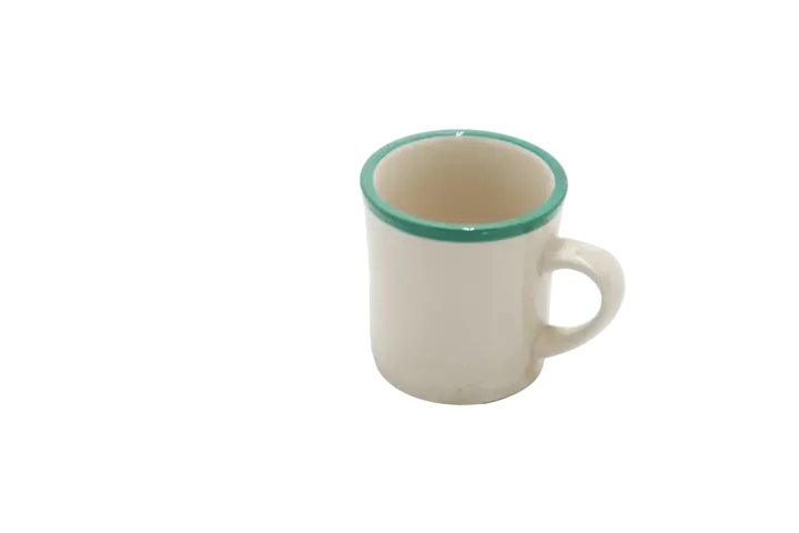 Mint Jubilee 10 oz Ceramic Mug with Green Rim