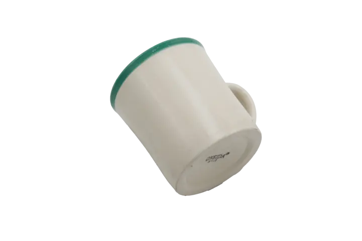Mint Jubilee 10 oz Ceramic Mug with Green Rim