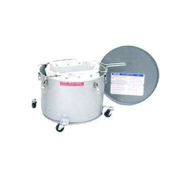 MIROIL FILTER DIVISON Grease Transporter, 33 Qt, Stainless Steel, Low Profile, With Casters, Miroil Filter Div. 60LC