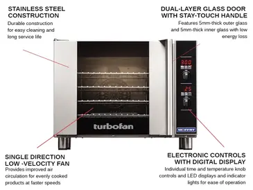 Moffat E31D4 Convection Oven, Electric