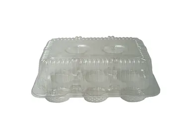 Muffin Container, 6 Ct, Clear, High Dome, (200/Case) WNA 2020PK