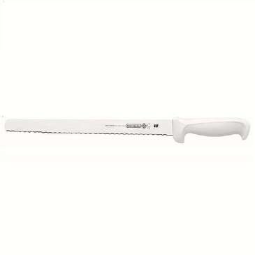 MUNDIAL INC Slicer, 12", White Handle, Serrated Edge, MUNDIAL SCW5627-12E
