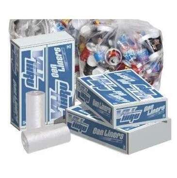 NAPCO BAG AND FILM Trash Can Liner, 45 Gal, Clear, Low Density, (100/Case) Napco P5435XC