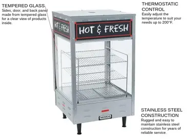 NEMCO 6455 Display Case, Hot Food, Countertop