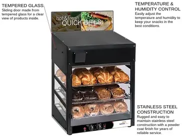 NEMCO 6475 Display Case, Hot Food, Countertop