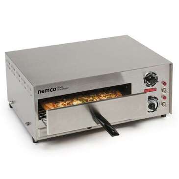 NEMCO Pizza Oven, 21-1/4" x 21-1/2" x 8-7/8", Single Deck, Stainless Steel, NEMCO 6210