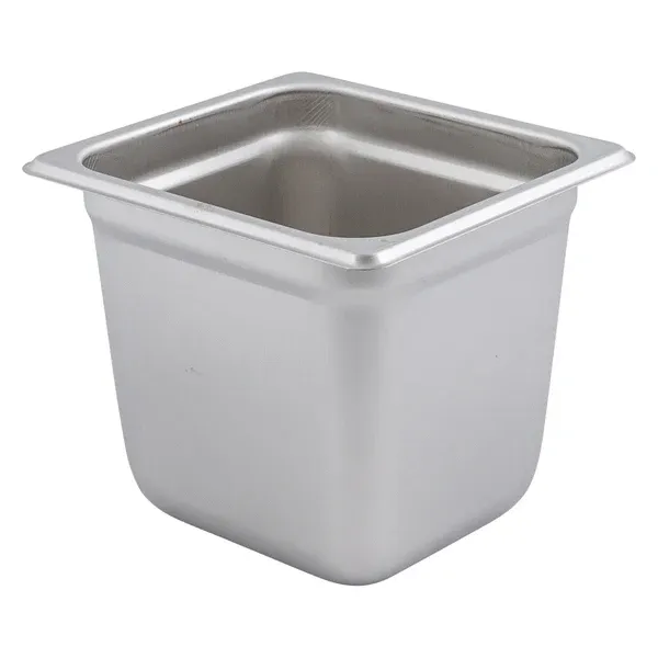 Admiral Craft Admiral Craft Nestwell 1/6 Size Stainless Steel Steam Table Pan 6" Deep 3 Qt Food Pan