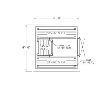 Nor-Lake KLB1012-C Walk In Cooler, Modular, Self-Contained