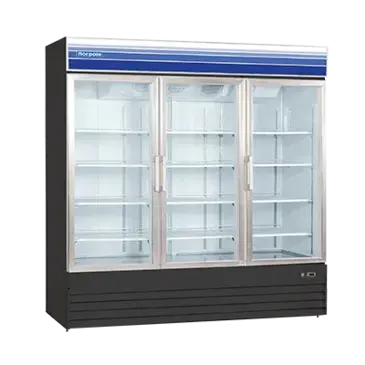 Norpole NPGR3-SB Refrigerator, Merchandiser