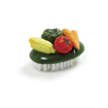 NORPRO Veggie Brush, 3", Multi-Colored, Poly Resin Handle, Polypropylene Bristles, Norpro 1073B